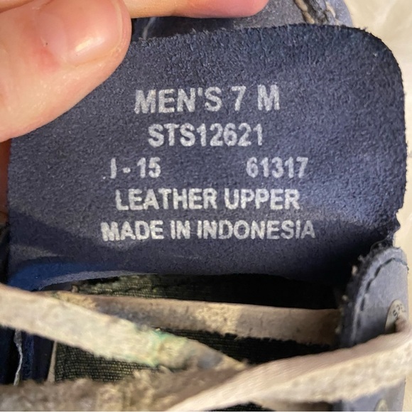 Sperry men’s blue boat shoes in size 7 - Picture 7 of 9